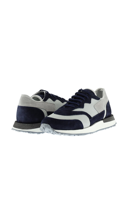 Medium Navy Leather Sneaker Shoes