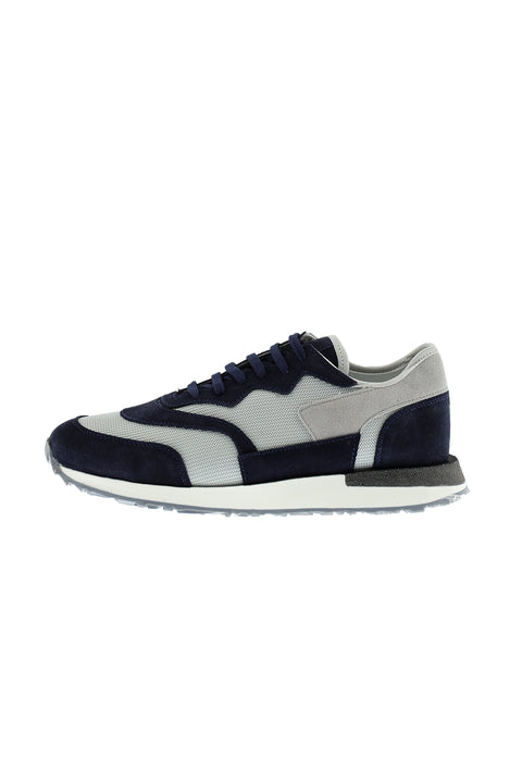 Medium Navy Leather Sneaker Shoes
