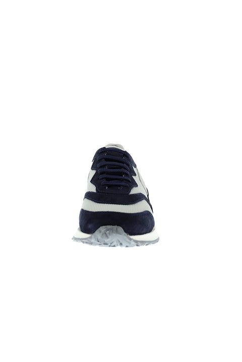 Medium Navy Leather Sneaker Shoes