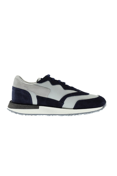 Medium Navy Leather Sneaker Shoes