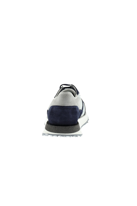 Medium Navy Leather Sneaker Shoes