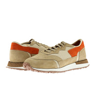 Medium Brown Leather Sneaker Shoes