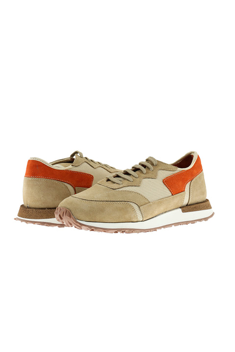 Medium Brown Leather Sneaker Shoes