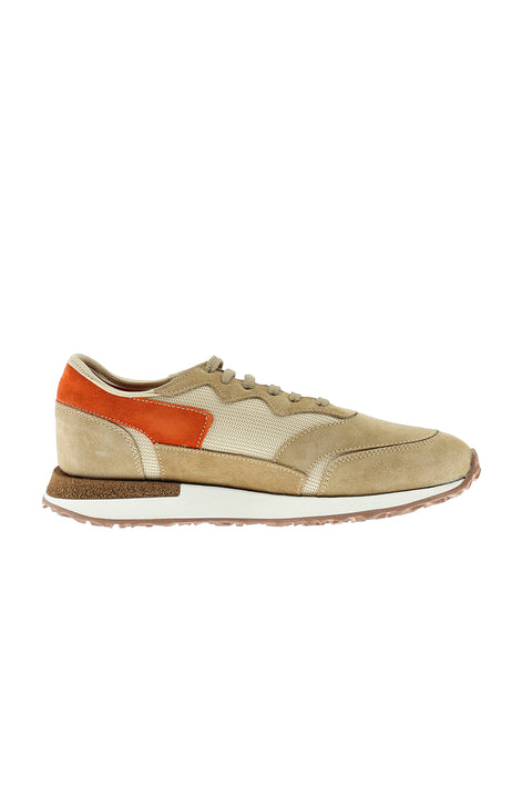 Medium Brown Leather Sneaker Shoes