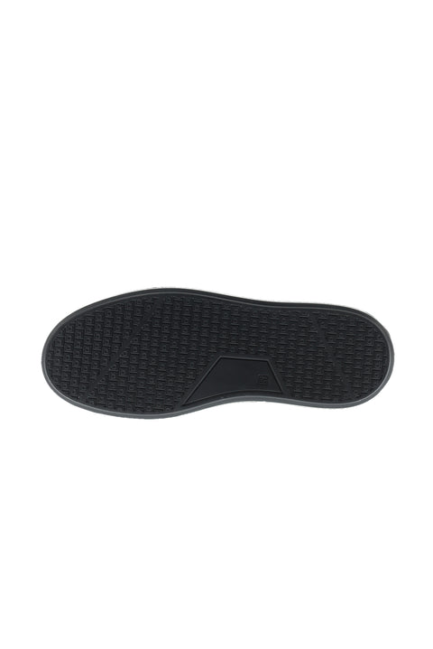 Medium Grey Leather Sneaker Shoes