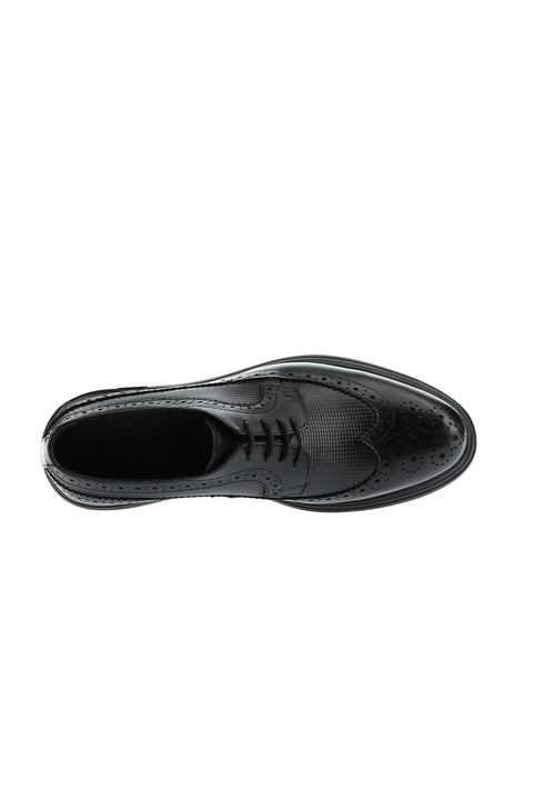Black Casual Leather Shoes