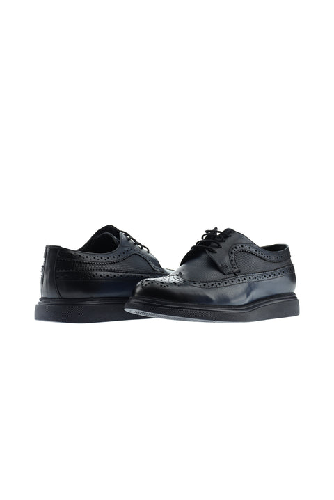 Dark Navy Casual Leather Shoes