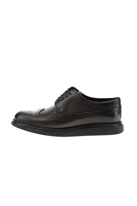 Dark Brown Casual Leather Shoes
