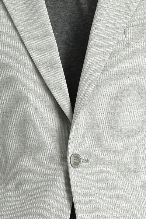 Medium Grey 7 Drop Slim Fit Classic Patterned Jacket