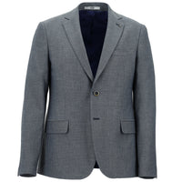 Dark Blue 7 Drop Slim Fit Classic Patterned Jacket