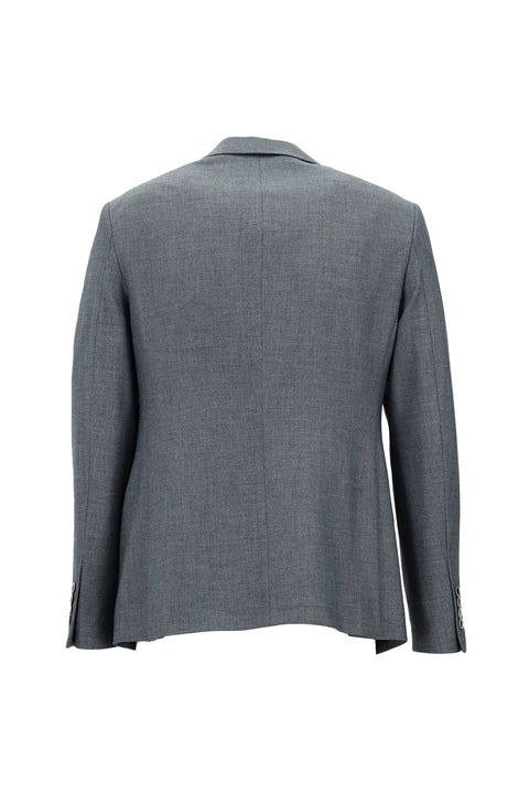 Dark Blue 7 Drop Slim Fit Classic Patterned Jacket