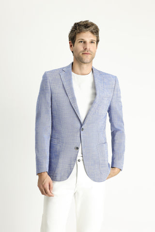  Mavi 6 Drop Regular Fit Standart Kesim Desenli Spor Pamuk Ceket