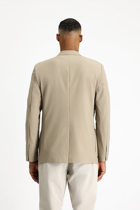 Light Mink Techno-Line 7 Drop Slim Fit Narrow Cut Lycra Jacket