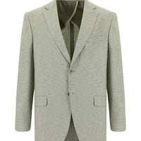 Medium Grey 4 Drop Relaxed Fit Linen Blend Jacket
