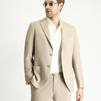 Light Mink 7 Drop Slim Fit Patterned Sport Jacket