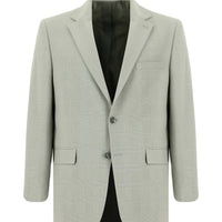 Light Grey 6 Drop Regular Fit Standard Cut Classic Plaid Waffle Jacket