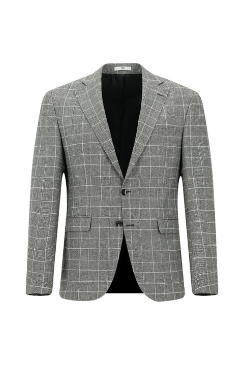 Black Classic Plaid Jacket