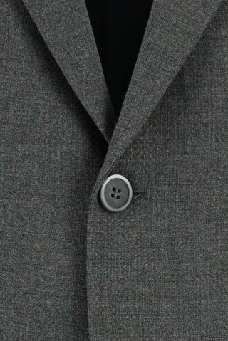  Koyu Füme 4 Drop Relaxed Fit Rahat Kesim Klasik Desenli Ceket