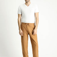 Taba Regular Fit Standard Cut Elasticated Waist Cotton Jogger Pants with Drawstring