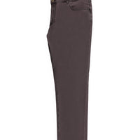 Dark Burgundy Regular Fit Standard Cut Lycra Denim Look Trousers