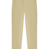 Light Beige Regular Fit Standard Cut Lycra Canvas / Chino Pants