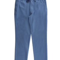 Light Blue Regular Fit Standard Cut Cotton Canvas / Chino Trousers