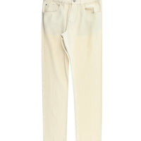 Ecru Slim Fit Cotton Canvas / Chino Trousers