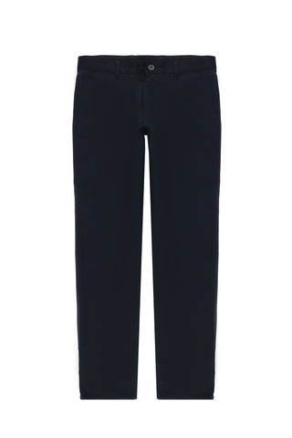  Koyu Lacivert Regular Fit Standart Kesim Likralı Kanvas / Chino Pantolon