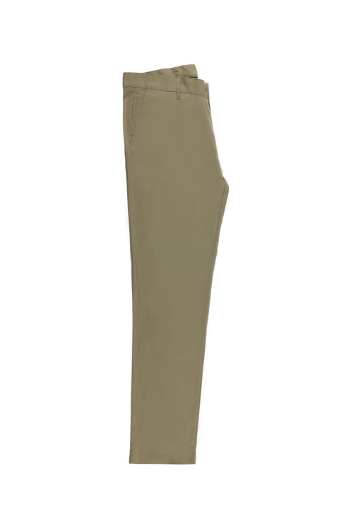 Dark Mink Regular Fit Standard Cut Lycra Canvas / Chino Trousers