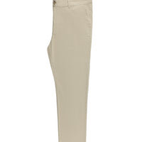 Light Beige Relaxed Fit Stretch Canvas / Chino Trousers