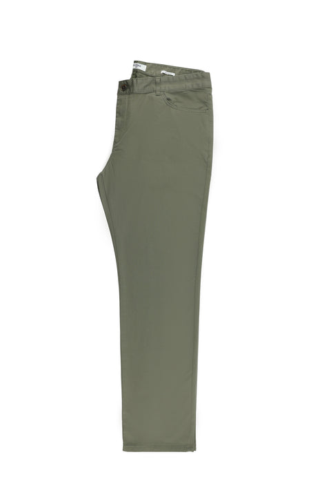 Açık Haki Relaxed Fit Rahat Kesim Likralı Kanvas / Chino Pantolon