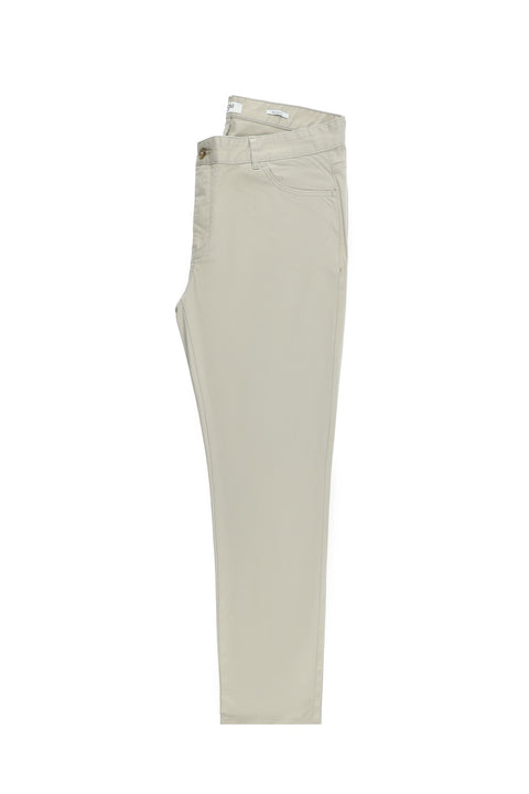 Stone Relaxed Fit Stretch Canvas / Chino Trousers
