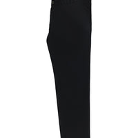 Black Relaxed Fit Stretch Canvas / Chino Trousers