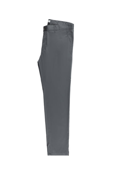 Mid Grey Relaxed Fit Stretch Canvas / Chino Trousers