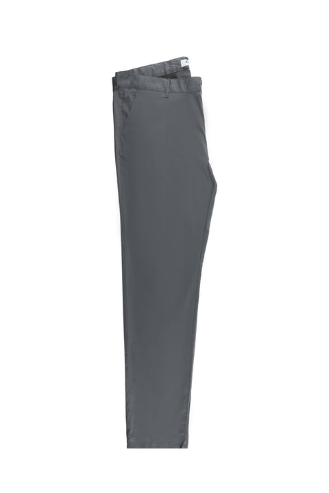 Mid Grey Relaxed Fit Stretch Canvas / Chino Trousers