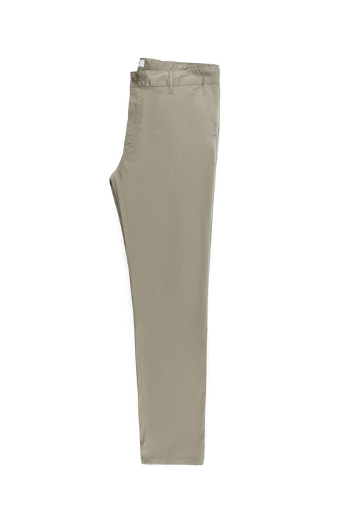Medium Beige Relaxed Fit Stretch Canvas / Chino Trousers
