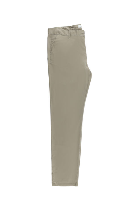 Medium Beige Relaxed Fit Stretch Canvas / Chino Trousers