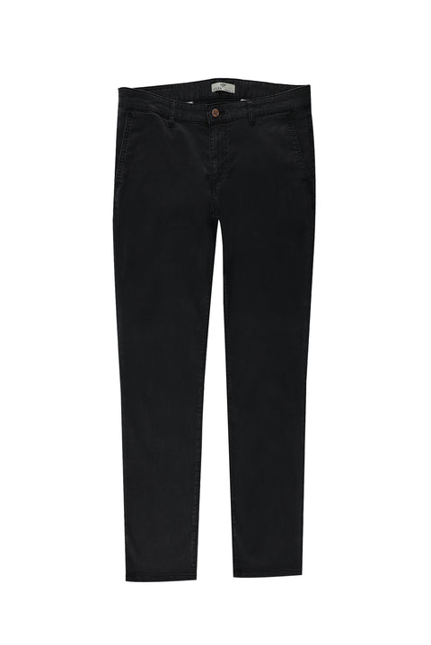 Dark Anthracite Regular Fit Standard Cut Sport Trousers Denim Look