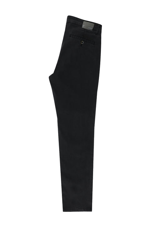 Dark Anthracite Regular Fit Standard Cut Sport Trousers Denim Look