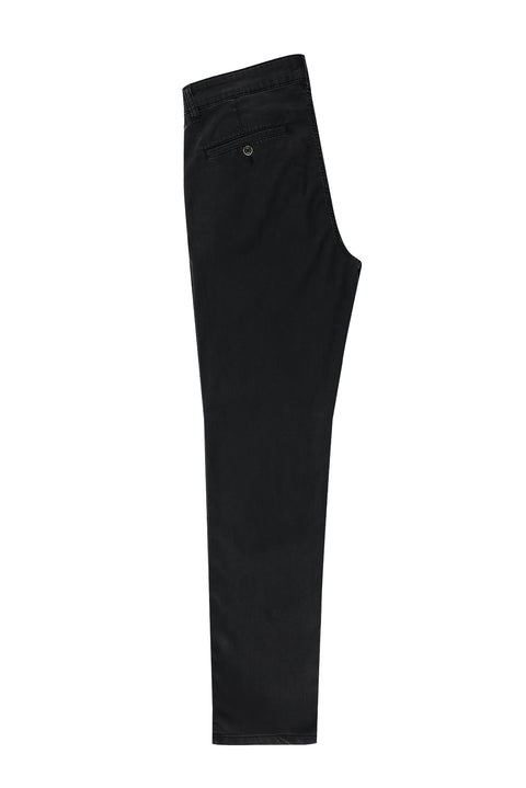 Dark Anthracite Relaxed Fit Stretch Denim Look Trousers