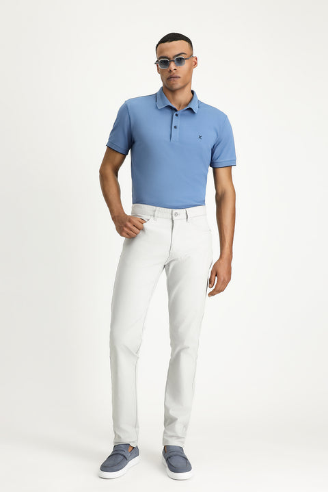Stone Relaxed Fit Stretch Canvas / Chino Trousers