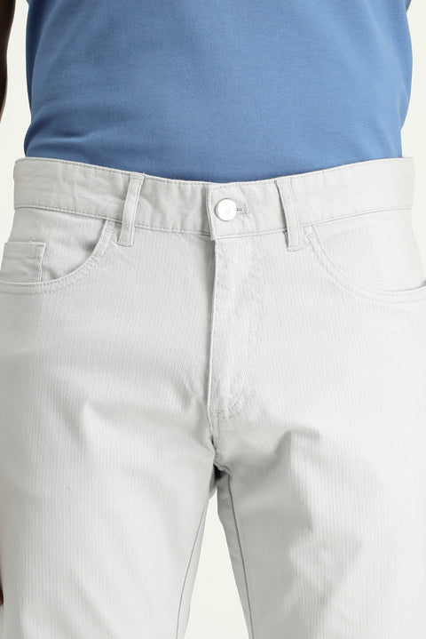 Stone Relaxed Fit Stretch Canvas / Chino Trousers