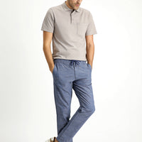 Dark Aviator Relaxed Fit Elasticated Waist Drawstring Patterned Lycra Jogger Pants
