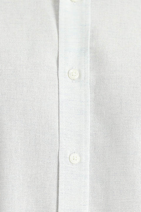 Blue Long Sleeve Regular Fit Patterned Sporty Cotton Button-Down Collar Shirt
