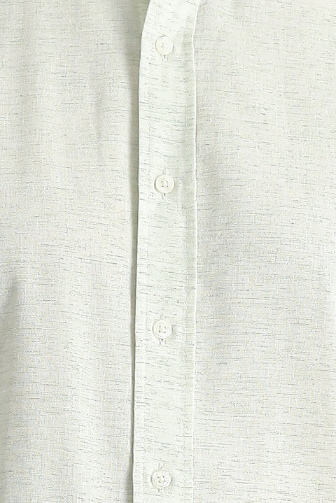 Light Green Long Sleeve Regular Fit Patterned Sporty Cotton Button-Down Collar Shirt