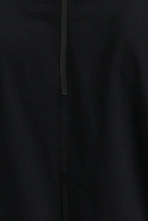 Black Techno-Line Long Sleeve Regular Fit Lycra Button-Down Shirt