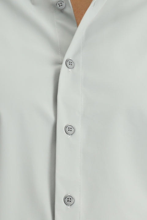 Light Grey Techno-Line Long Sleeve Slim Fit Lycra Shirt