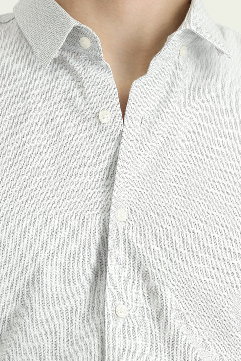 Black Long Sleeve Slim Fit Narrow Cut Patterned Cotton Easy Iron Button-Down Collar Shirt