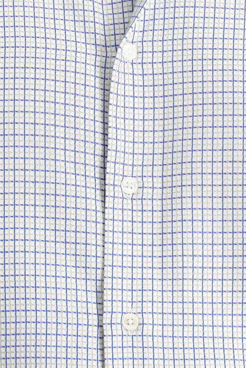 Light Mink Long Sleeve Regular Fit Plaid Cotton Easy-Iron Shirt