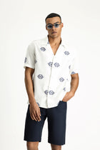 White-Navy Blue